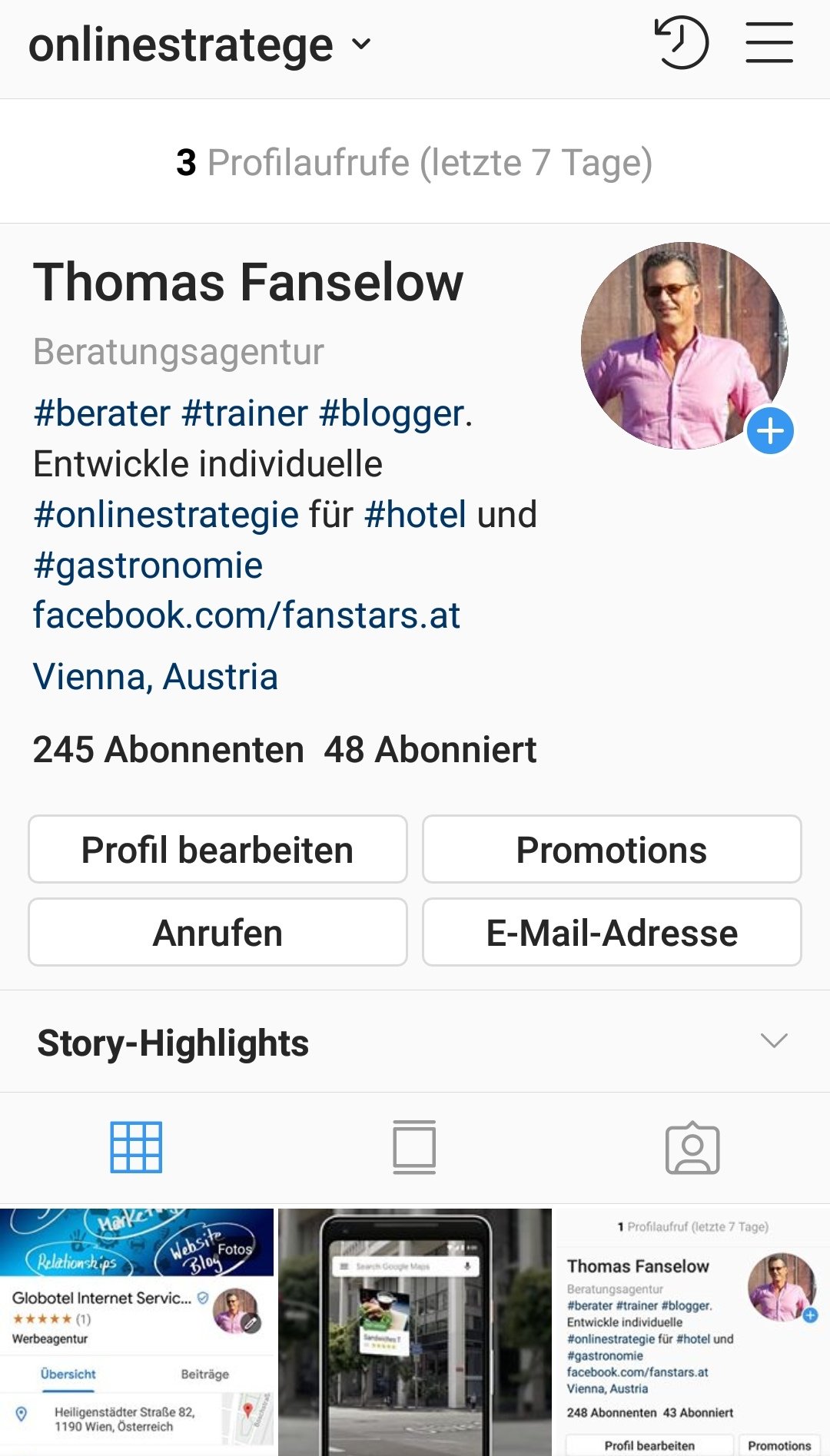 Instagram auch im Hotelmarketing wichtig. 